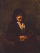 REMBRANDT Harmenszoon van Rijn Portrait of an old Woman Sweden oil painting reproduction